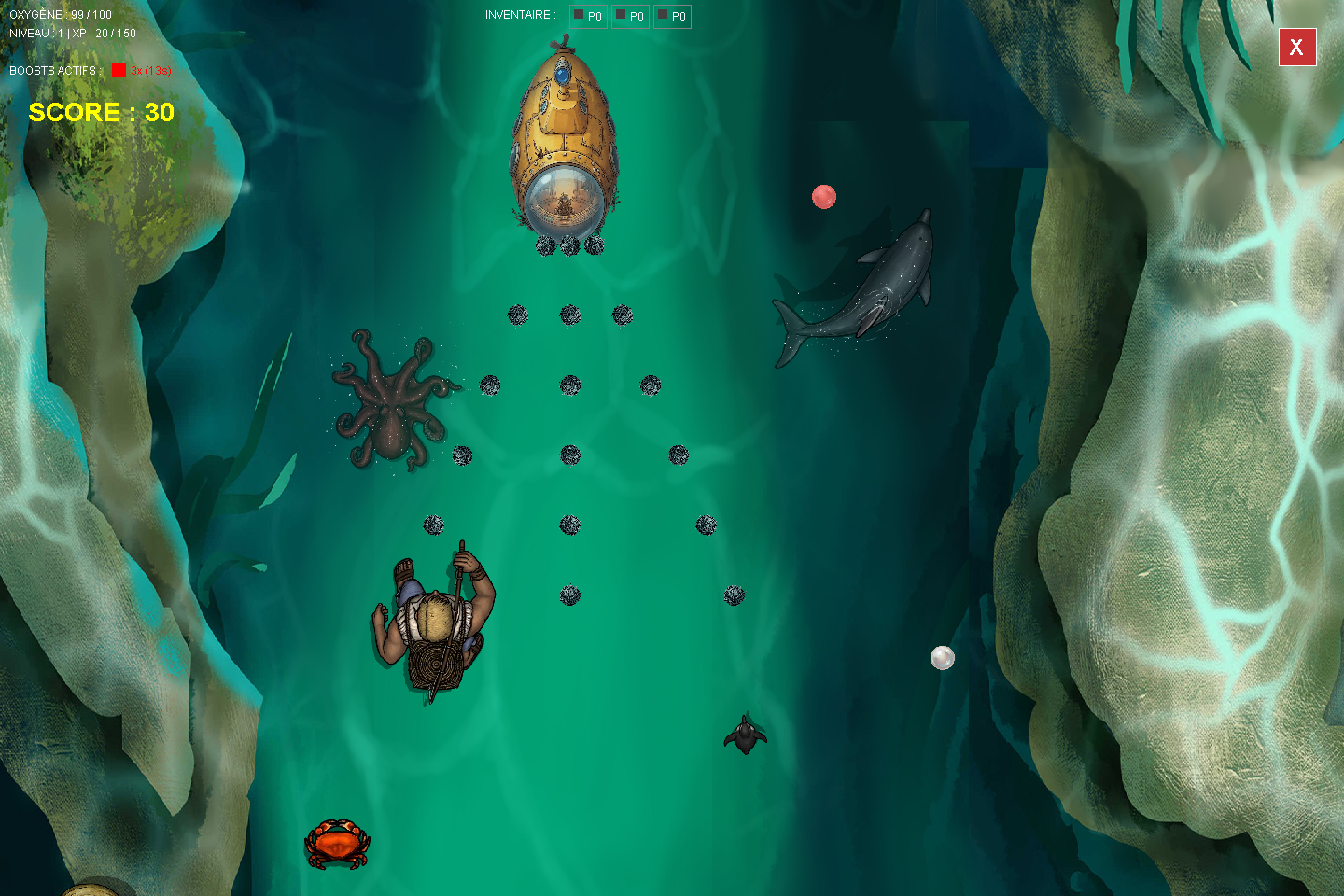 Capture d'écran 2 du projet Abyssal Shmup - Projet Programmation ESIR 1